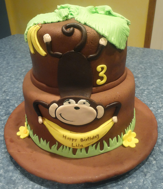 Monkey Birthday Cake