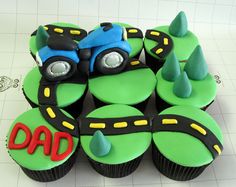 Motorcycle Birthday Cupcakes