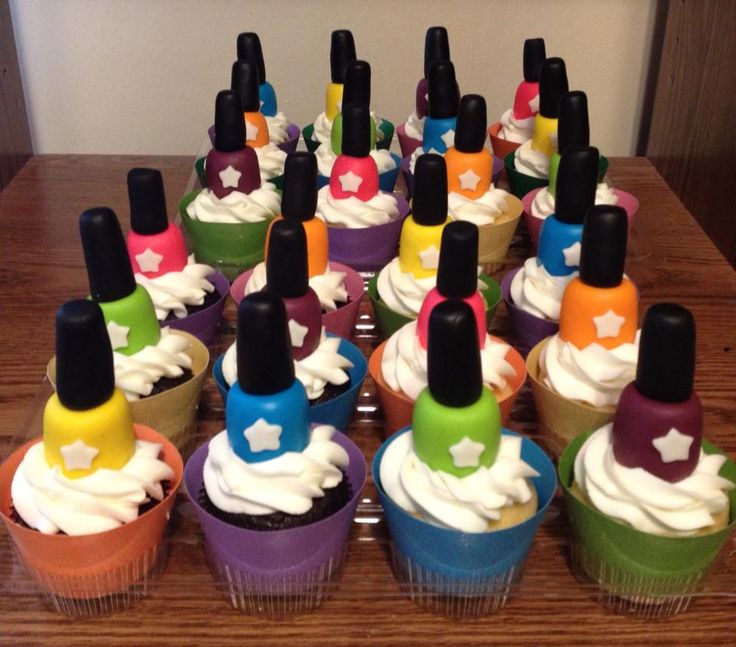 Nail Polish Cupcake Cake