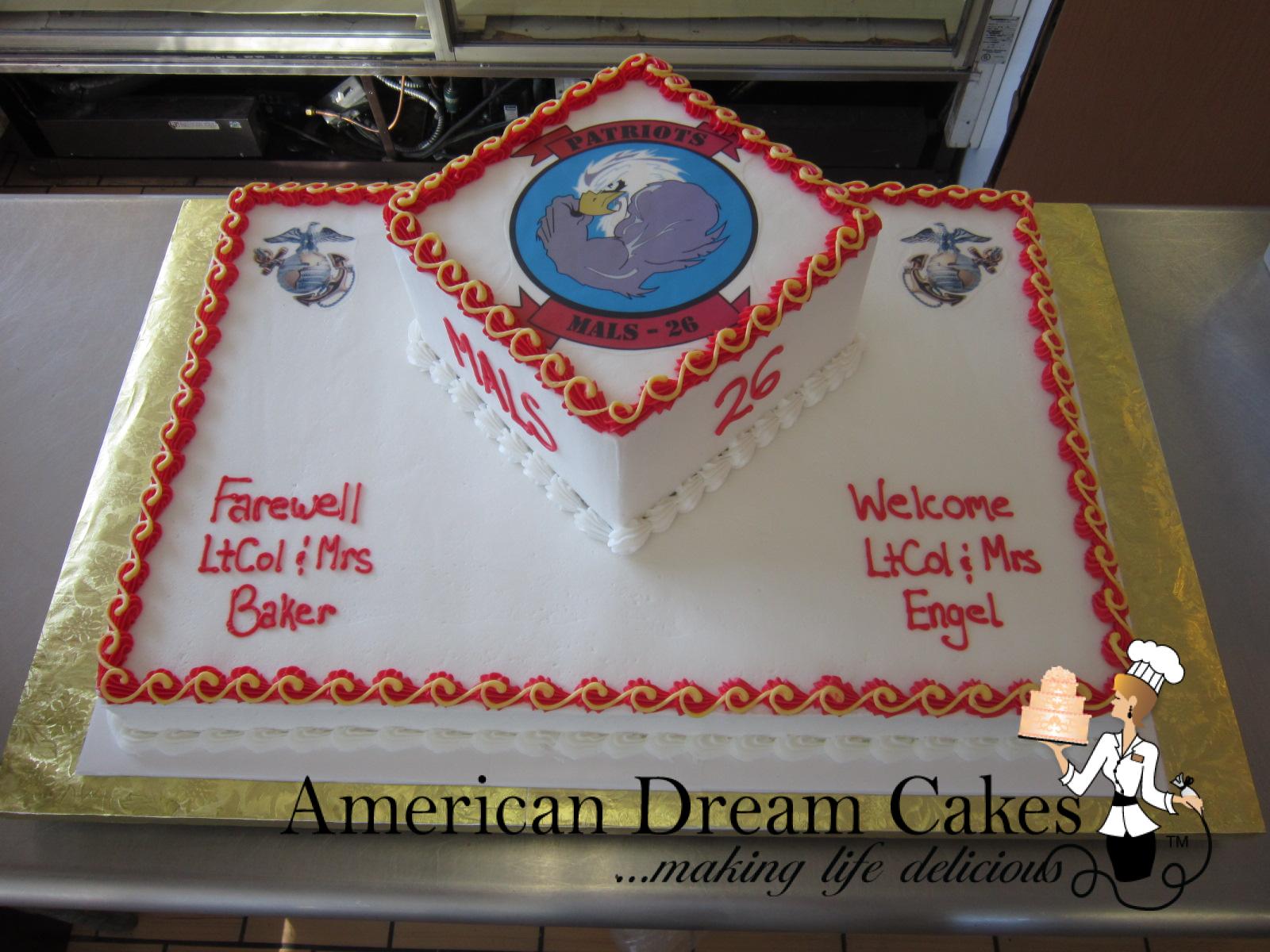 Navy Change of Command Cake