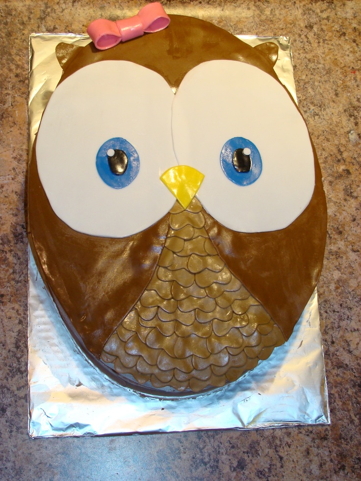 Owl Birthday Cake