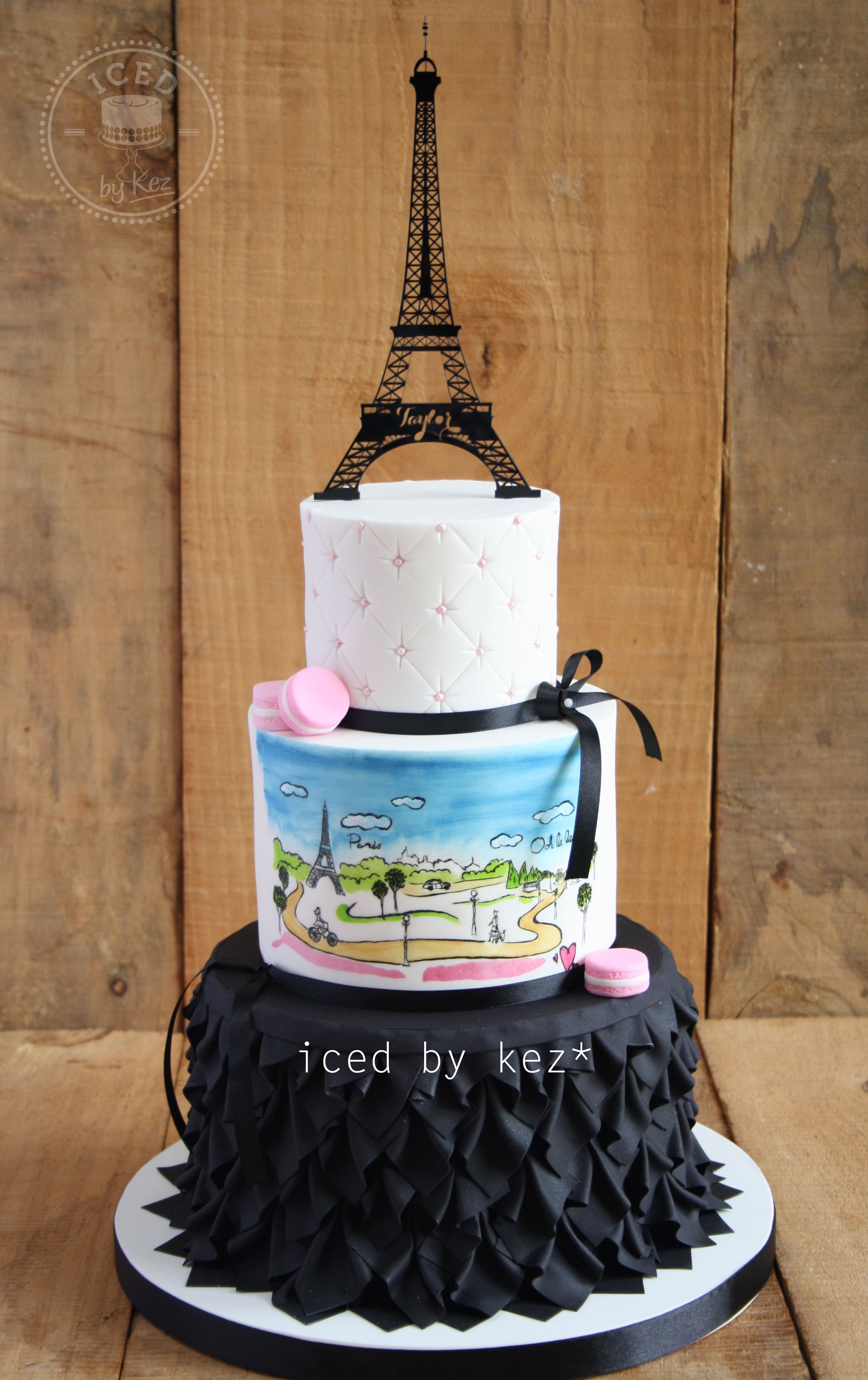 Paris Birthday Cake