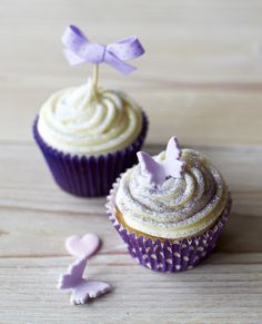 8 Purple Butterfly Baby Shower Cupcakes Photo Butterfly Baby