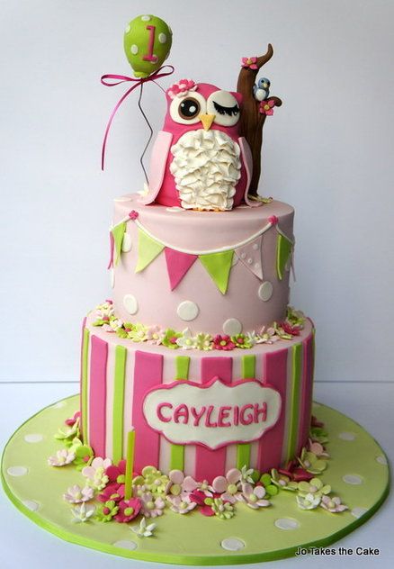 12 Photos of Owl Birthday Cakes For Pinterest