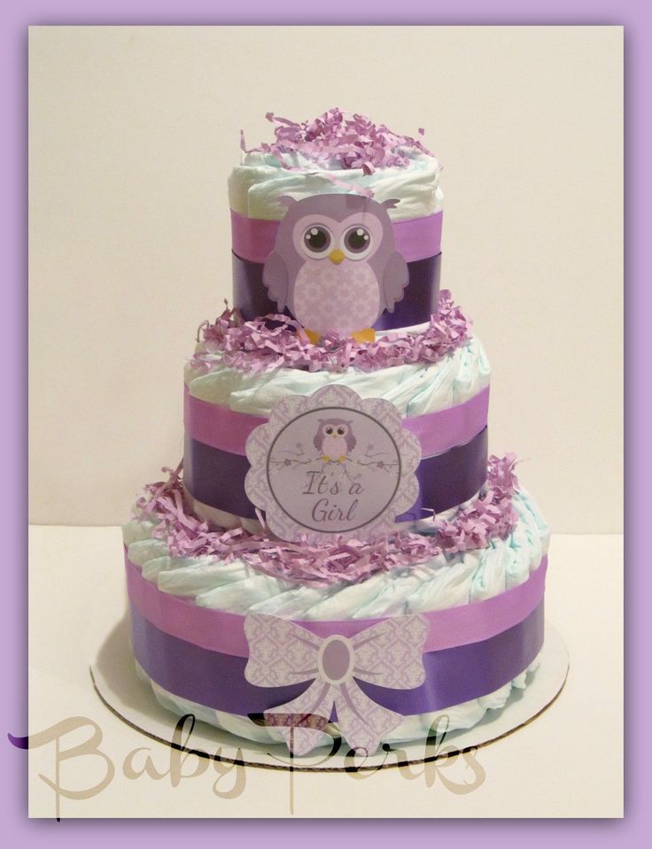 Purple Owl Baby Shower Decorations