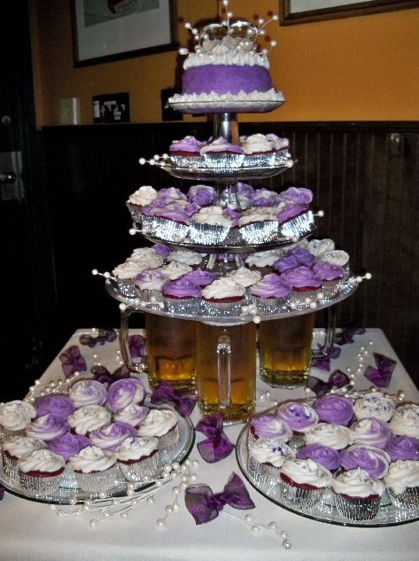 11 Purple Country Wedding Cakes Cupcakes Photo - Country Wedding ...