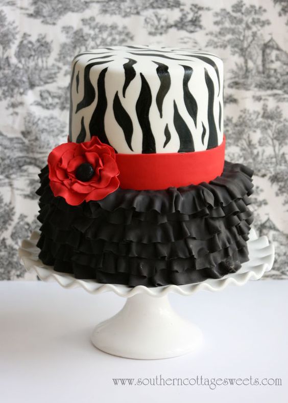 Red and Black Birthday Cake Ideas