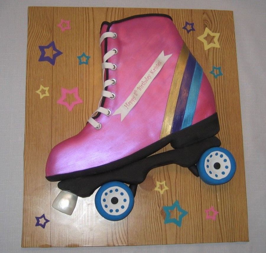 Roller Skate Party Birthday Cake