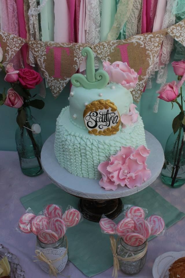 Shabby Chic Birthday Cake