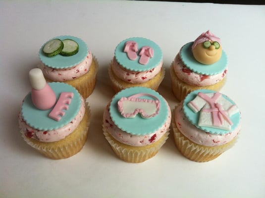 Spa Party Cupcakes Cake