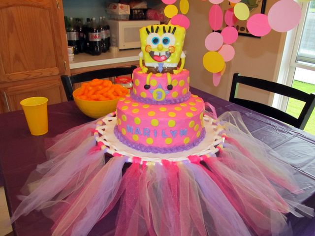 Spongebob Girl Birthday Cake