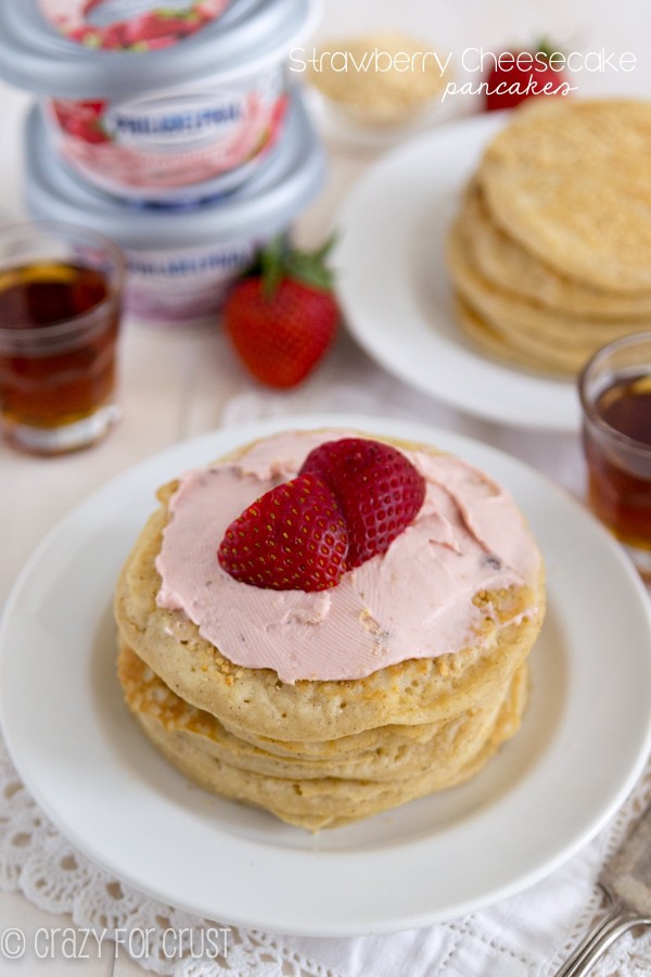 Strawberry Cheesecake Pancakes