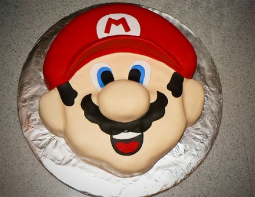 Super Mario Bros Birthday Cake