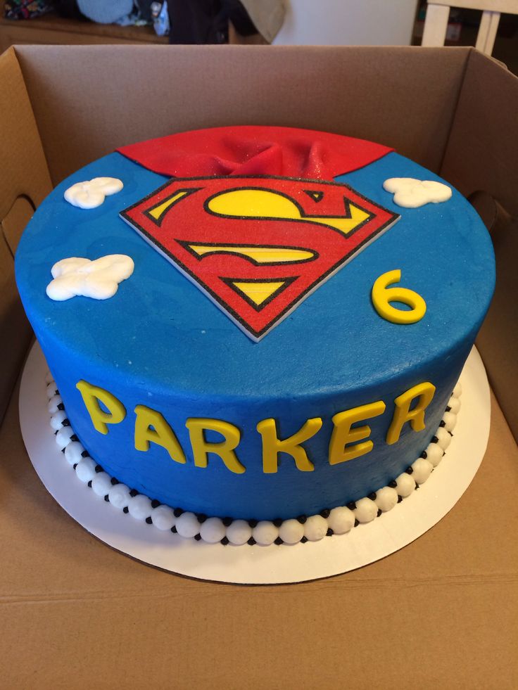 Superman Birthday Cake