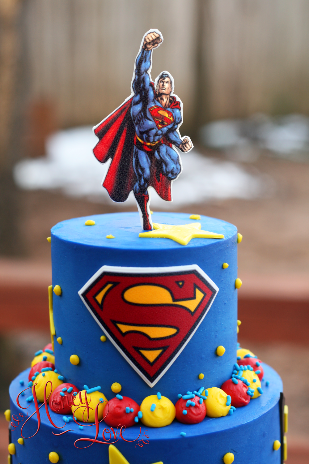 Superman Birthday Cake