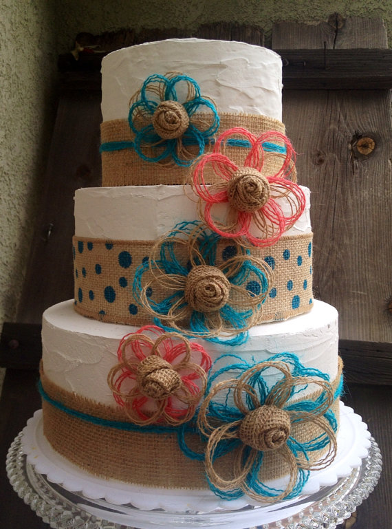 8 Photos of Rustic Turquoise Birthday Cakes