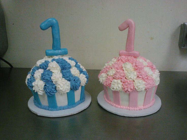 Twins Birthday Cupcakes