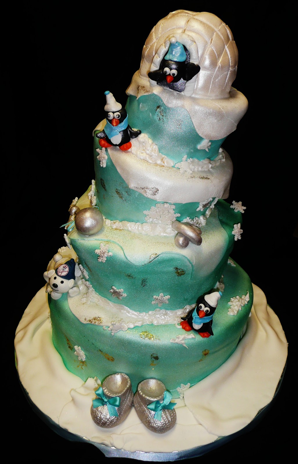 Winter Wonderland Baby Shower Cake