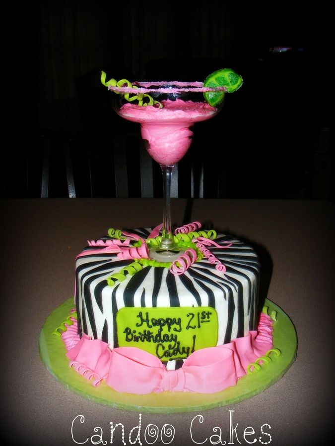 21st Birthday Margarita Cake