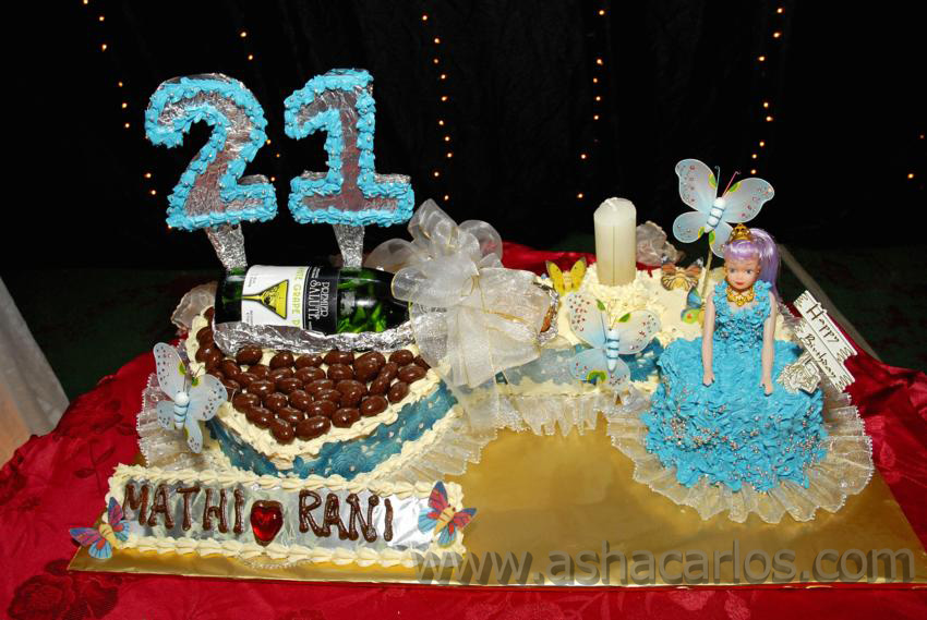 21st Birthday Party Cake