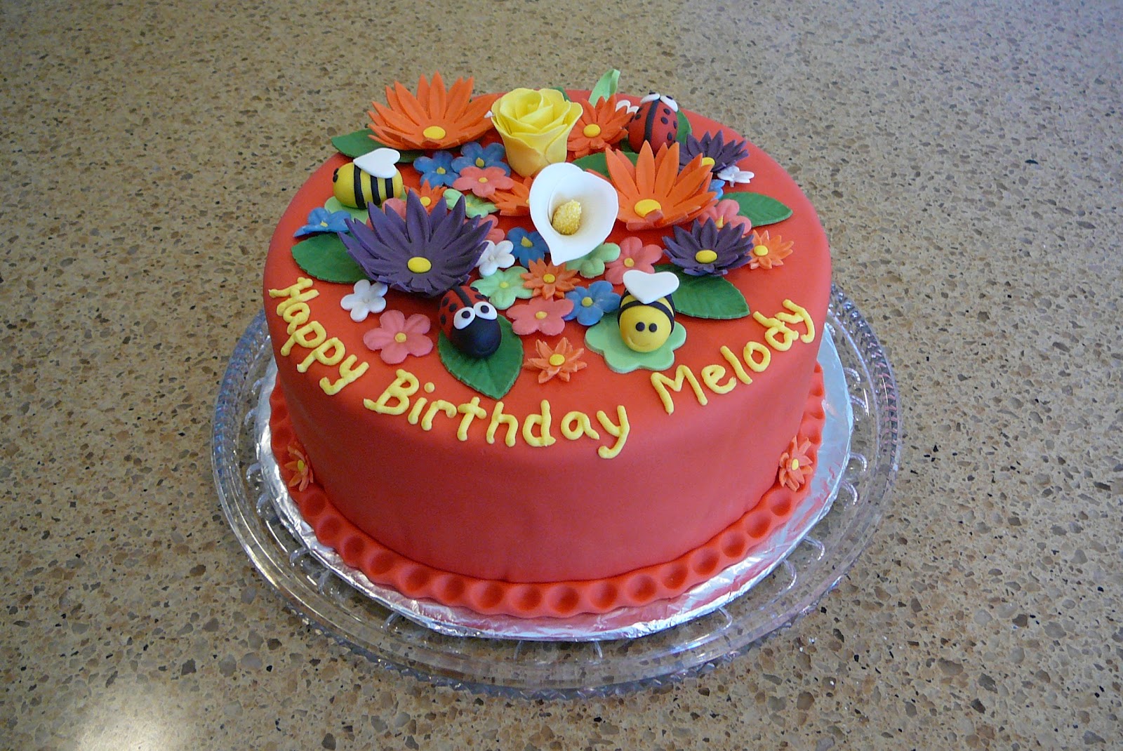 4 Year Old Birthday Cake Flowers