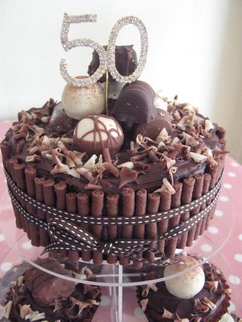 50th Chocolate Birthday Cake Ideas