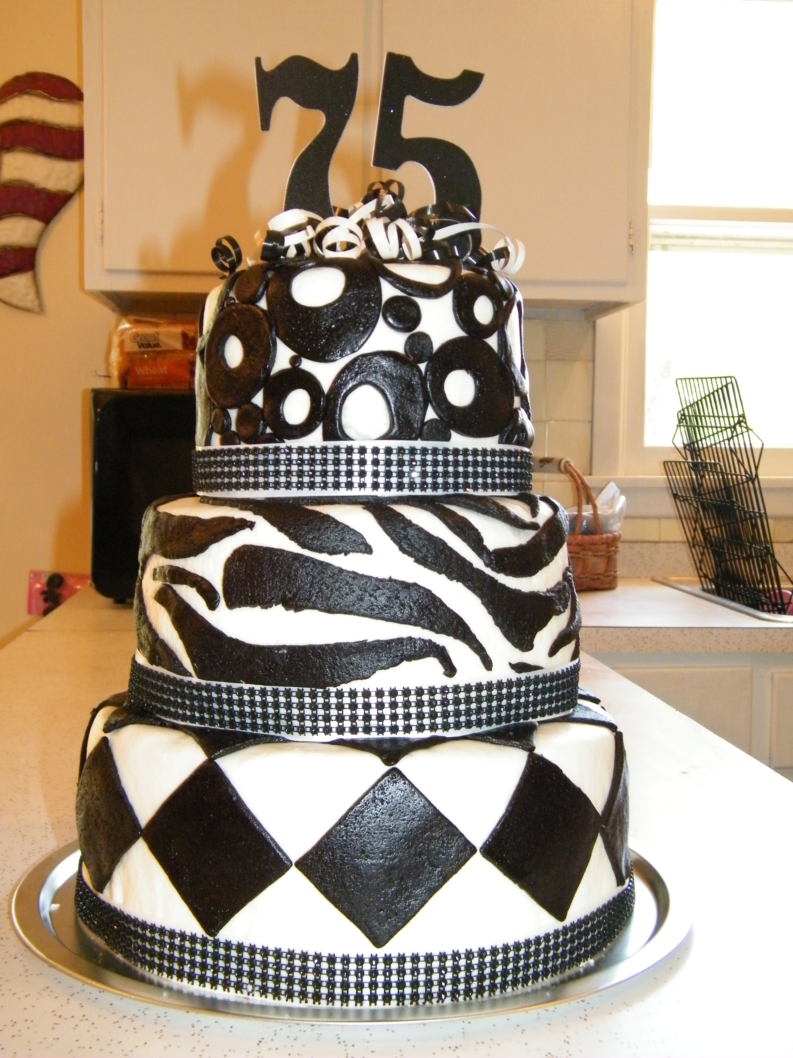 75th Birthday Cake Idea