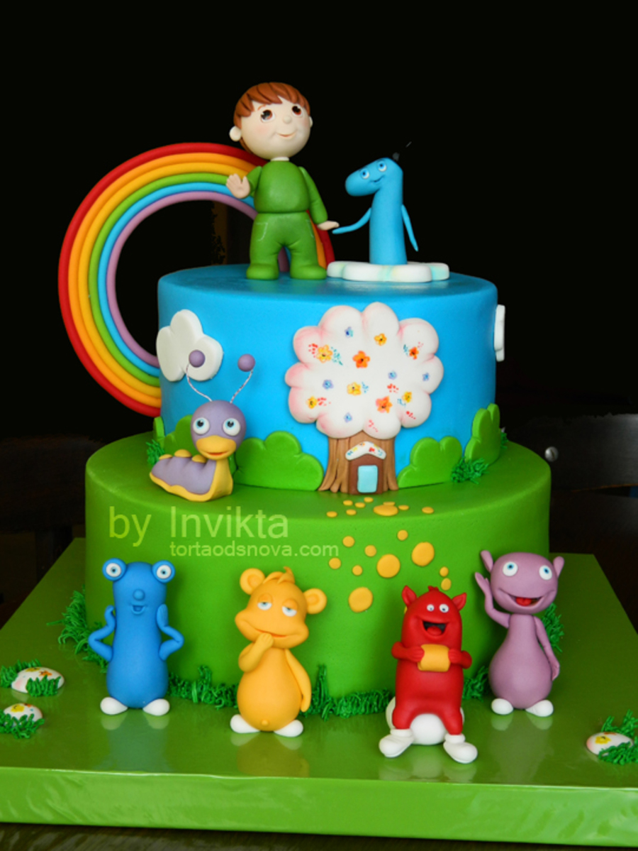 Baby TV Birthday Cake