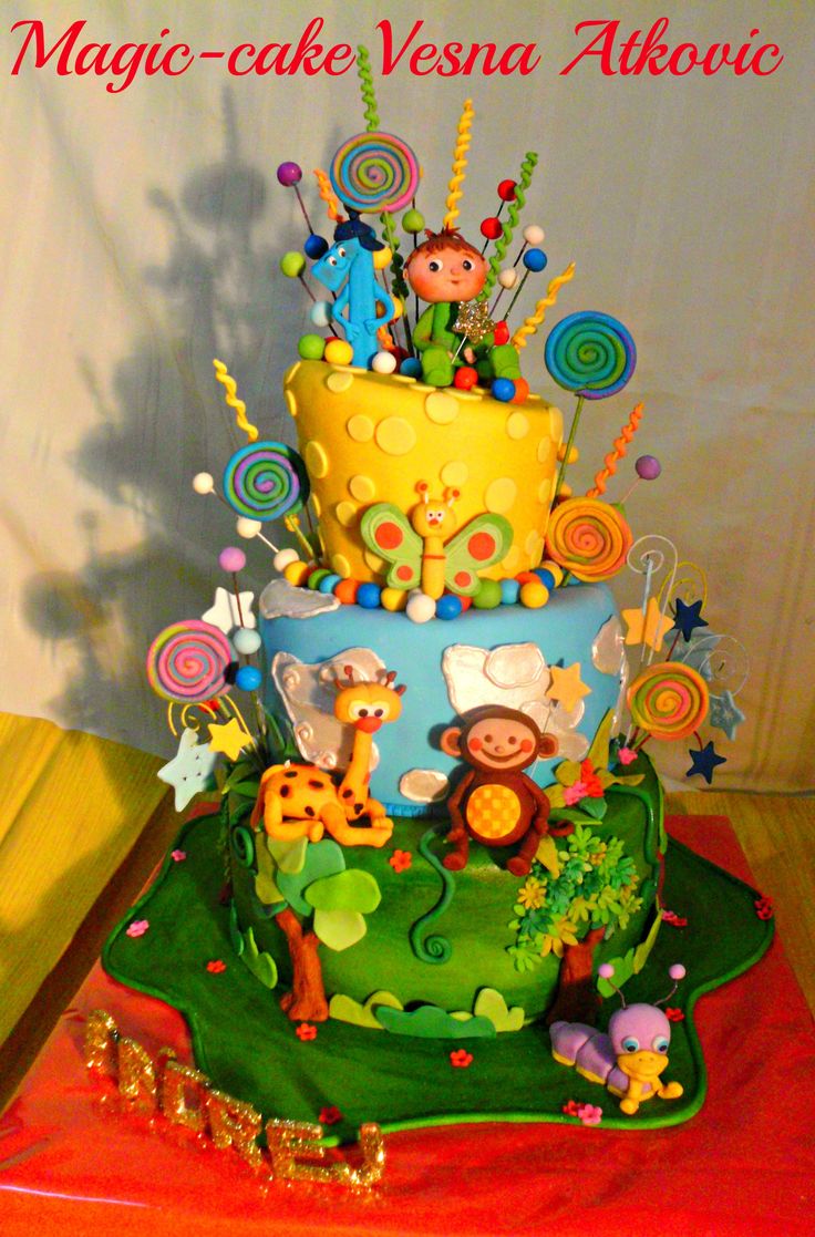 Baby TV Birthday Cake