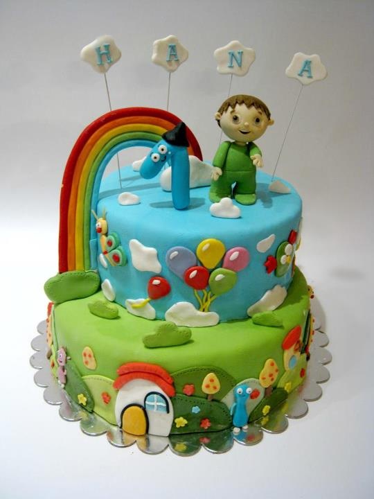 Baby TV Birthday Cake