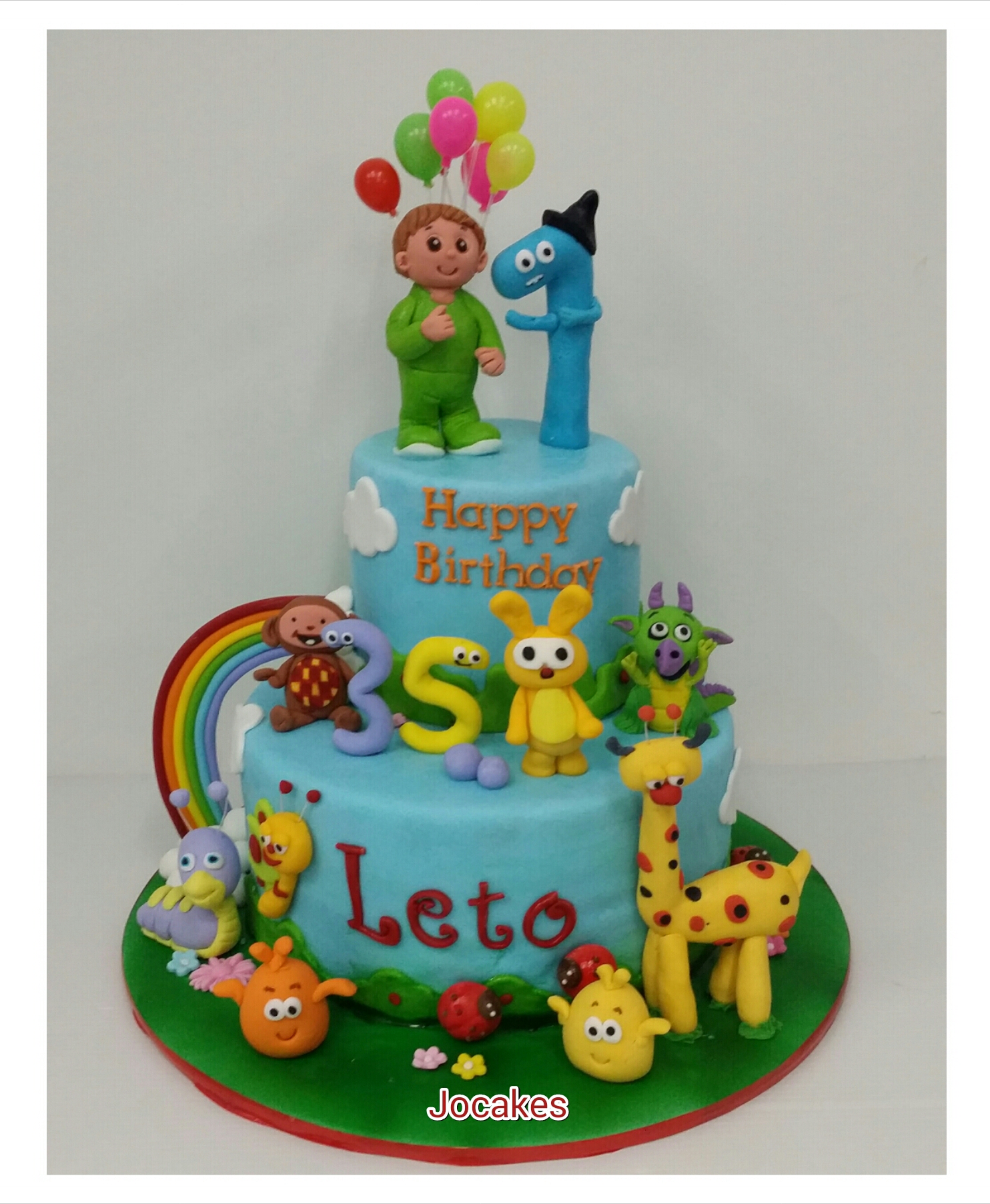 Baby TV Birthday Cake