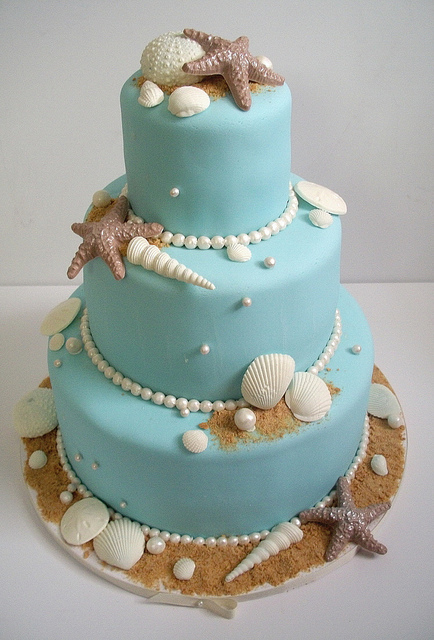 Beach Wedding Cake