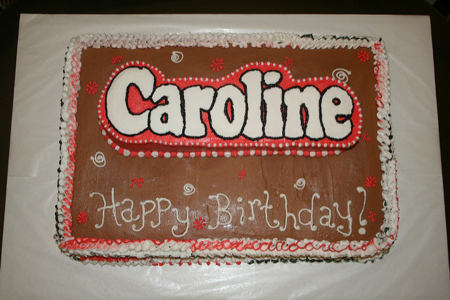 Birthday Cake with Caroline