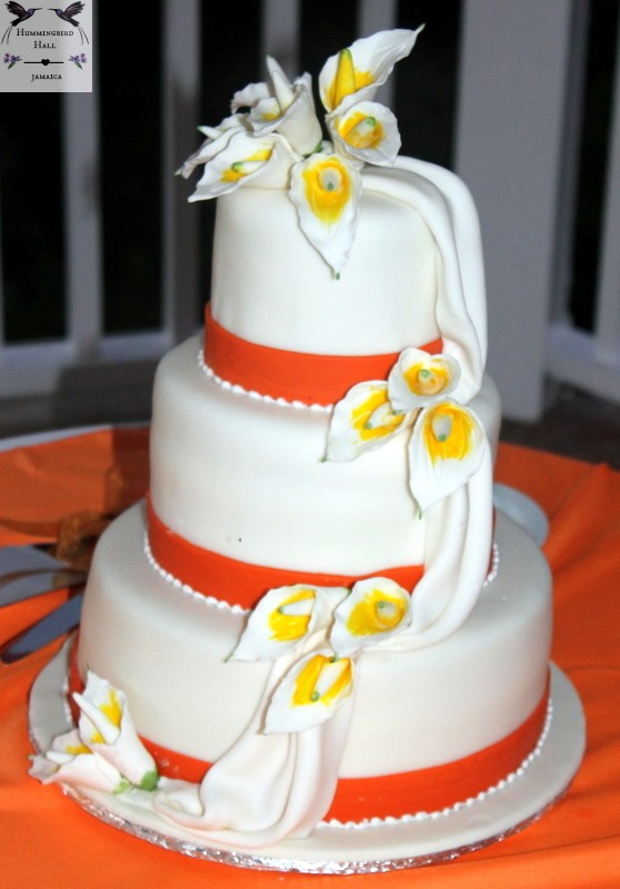 Calla Lily Wedding Cake