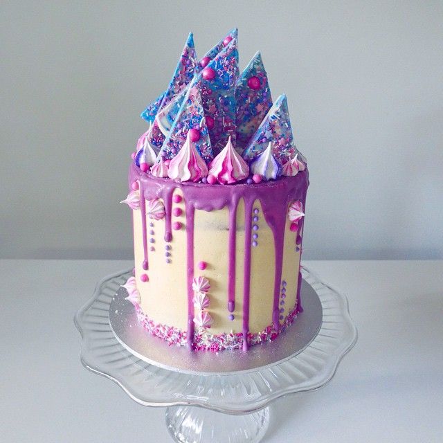 Candy Drip with Purple Cake