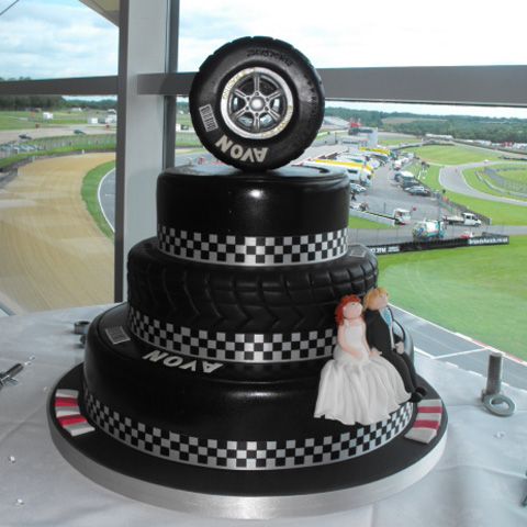 Car Racing Wedding Cake