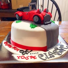 Classic Car Birthday Cake