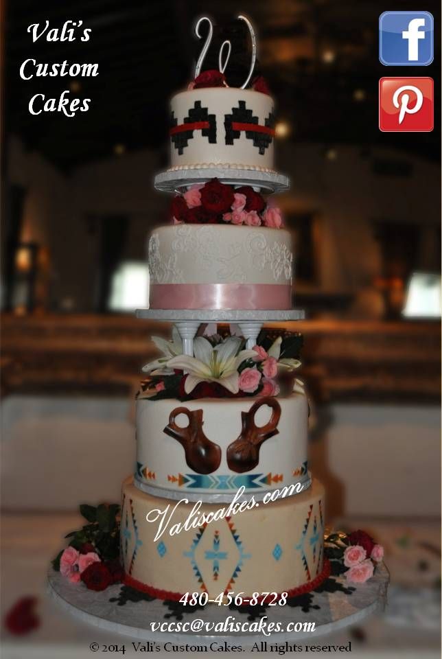 Contemporary Style Wedding Cake