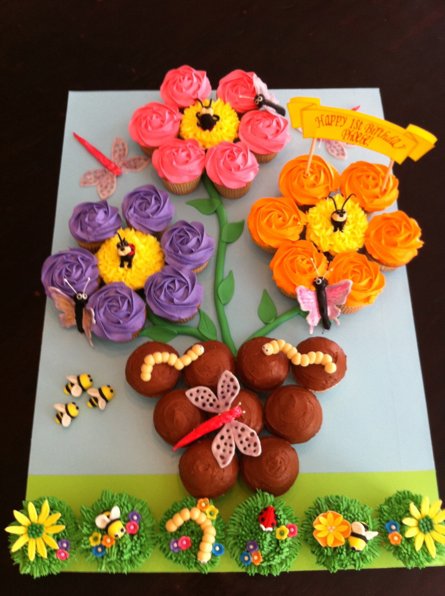 Cupcake Flower Pot Cake