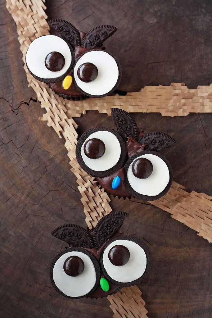 Cute Owl Cupcakes Oreo