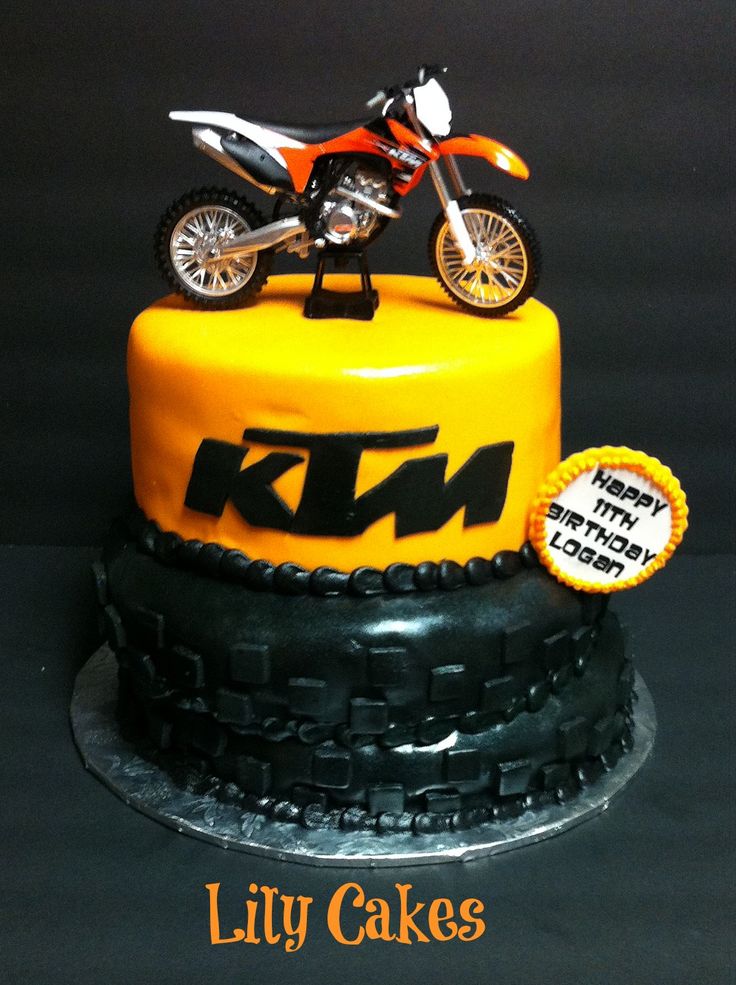 Dirt Bike Birthday Cake