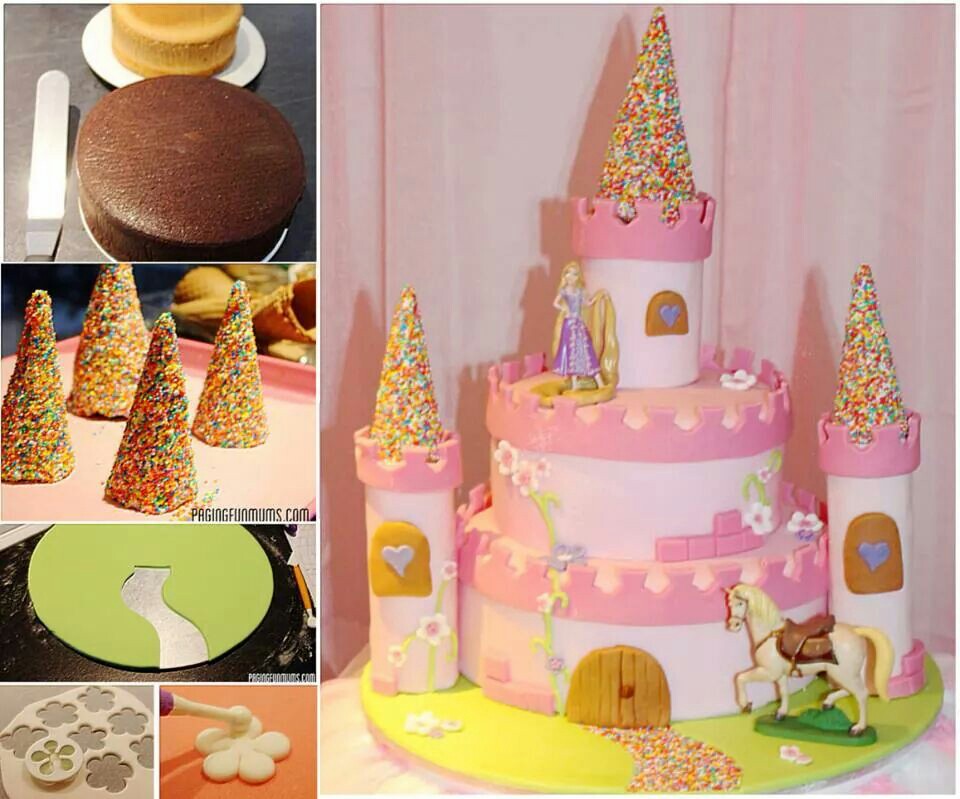 8 Photos of DIY Princess Birthday Cakes