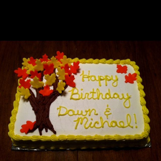 Fall Birthday Cake