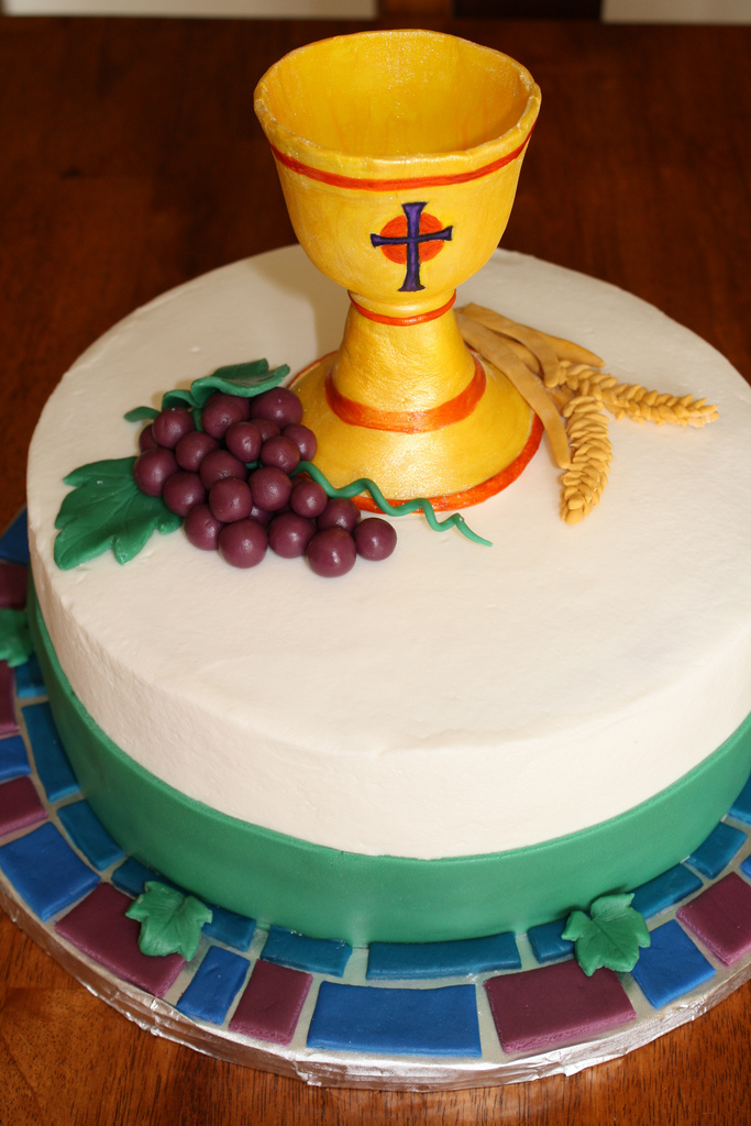 First Communion Cake with Chalice