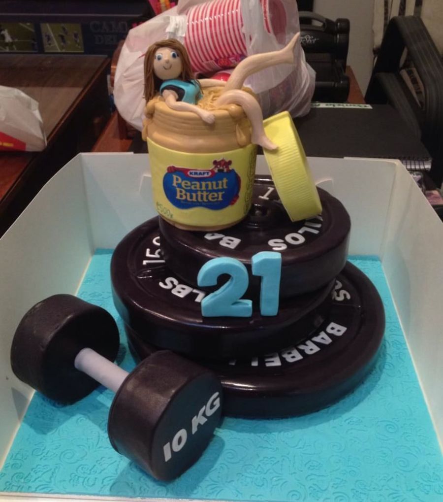 Fitness Themed Birthday Cakes