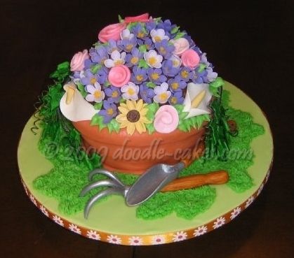 Flower Garden Birthday Cake