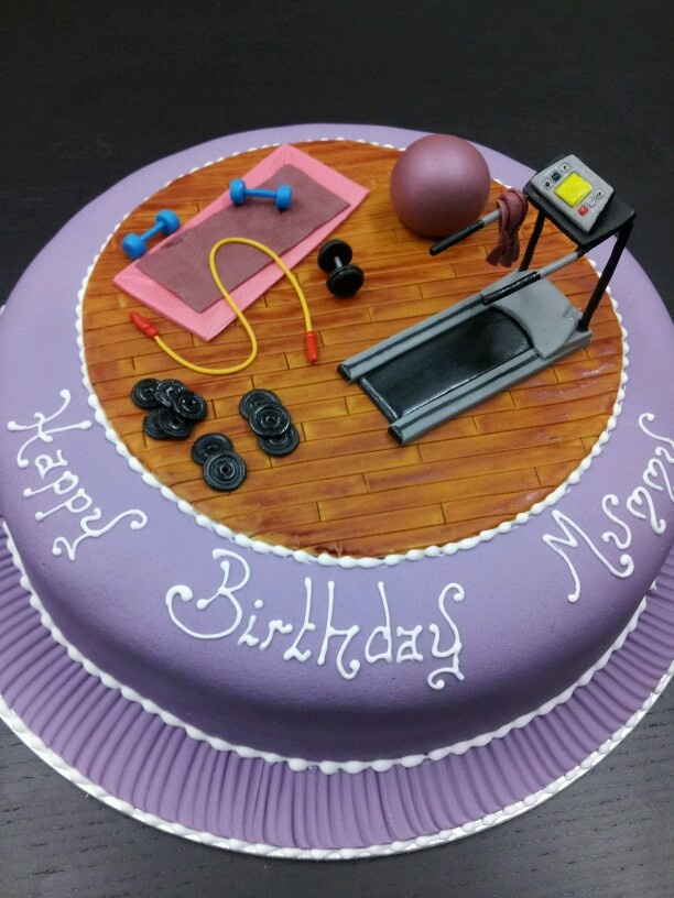 6 Photos of Gym Themed Cakes