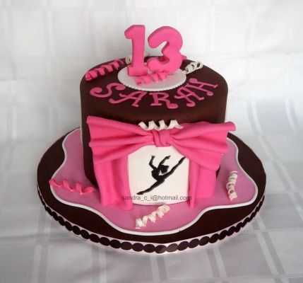 Gymnastics Birthday Cake 13