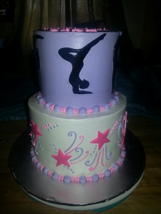 Gymnastics Themed Cake