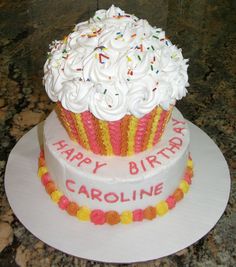 Happy Birthday Caroline Cake